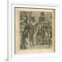 The Adventures of Don Quixote and Sancho Pansa, Illustration-Miguel Cervantes-Framed Giclee Print