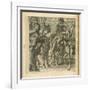 The Adventures of Don Quixote and Sancho Pansa, Illustration-Miguel Cervantes-Framed Giclee Print