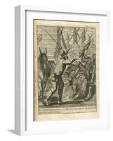 The Adventures of Don Quixote and Sancho Pansa, Illustration-Miguel Cervantes-Framed Giclee Print