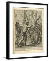 The Adventures of Don Quixote and Sancho Pansa, Illustration-Miguel Cervantes-Framed Giclee Print