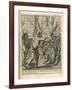 The Adventures of Don Quixote and Sancho Pansa, Illustration-Miguel Cervantes-Framed Giclee Print