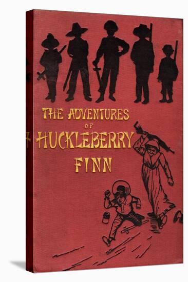 The Adventures of Huckleberry Finn Book Cover-null-Stretched Canvas