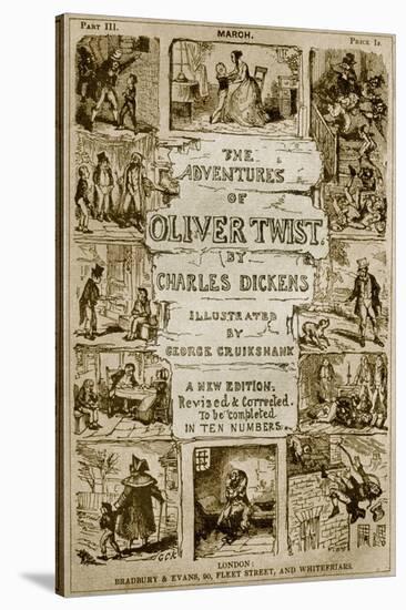 The Adventures of Oliver-George Cruikshank-Stretched Canvas