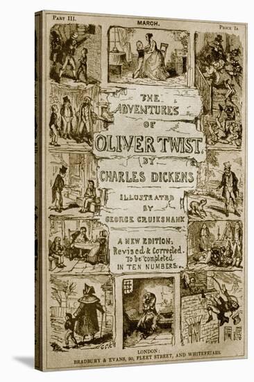 The Adventures of Oliver-George Cruikshank-Stretched Canvas