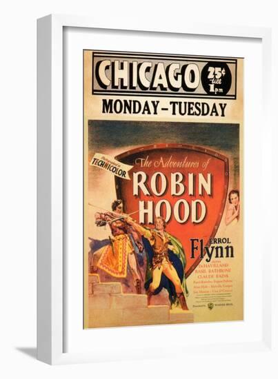 The Adventures of Robin Hood, 1938-null-Framed Art Print