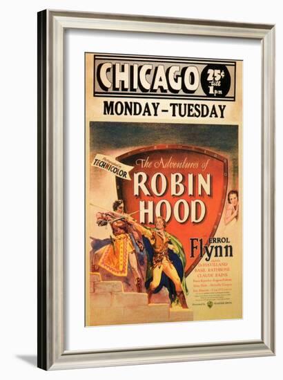 The Adventures of Robin Hood, 1938-null-Framed Art Print