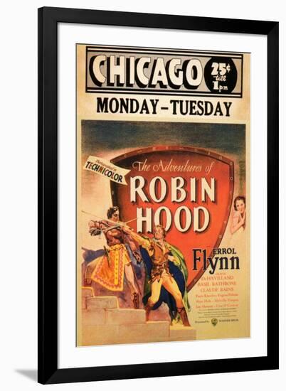 The Adventures of Robin Hood, 1938-null-Framed Premium Giclee Print