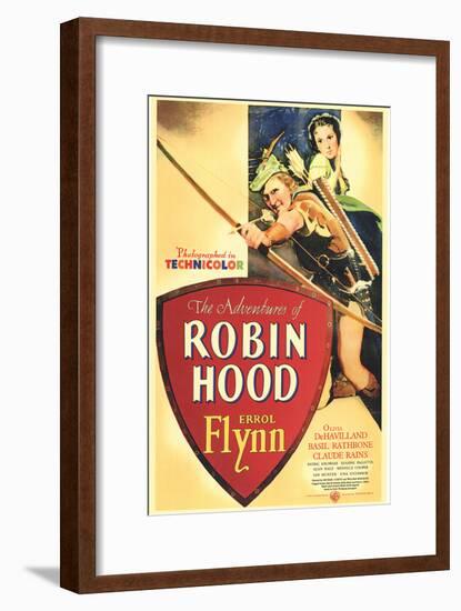 The Adventures of Robin Hood, 1938-null-Framed Art Print