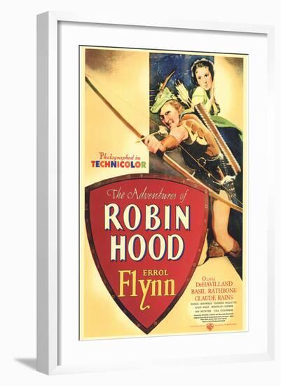 The Adventures of Robin Hood, 1938-null-Framed Art Print