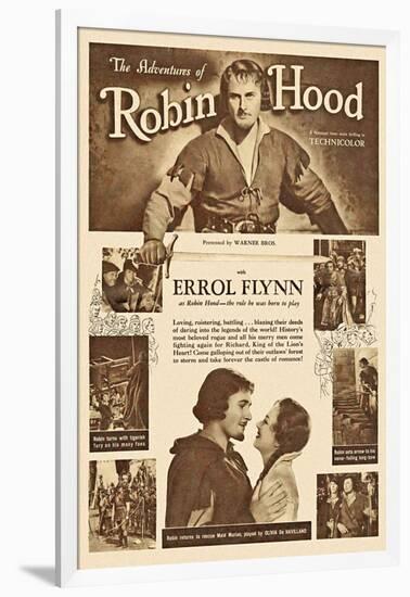 The Adventures of Robin Hood, 1938-null-Framed Art Print