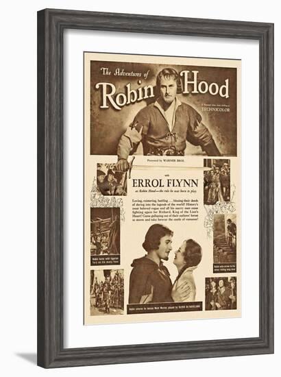 The Adventures of Robin Hood, 1938-null-Framed Art Print