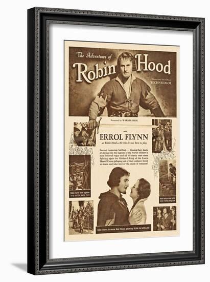 The Adventures of Robin Hood, 1938-null-Framed Art Print