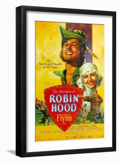 The Adventures of Robin Hood, 1938-null-Framed Art Print