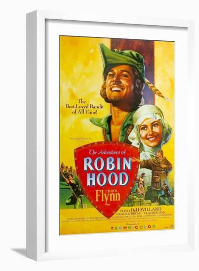 The Adventures of Robin Hood, 1938-null-Framed Art Print