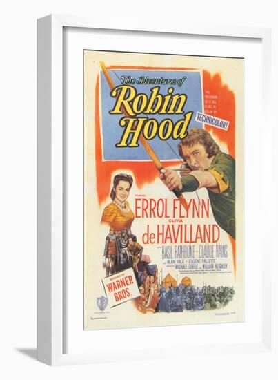 The Adventures of Robin Hood, 1938-null-Framed Art Print