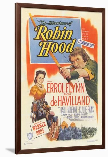 The Adventures of Robin Hood, 1938-null-Framed Art Print