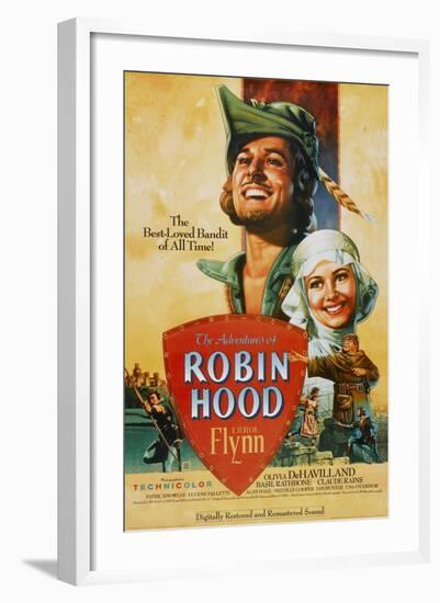 The Adventures of Robin Hood, 1938-null-Framed Art Print