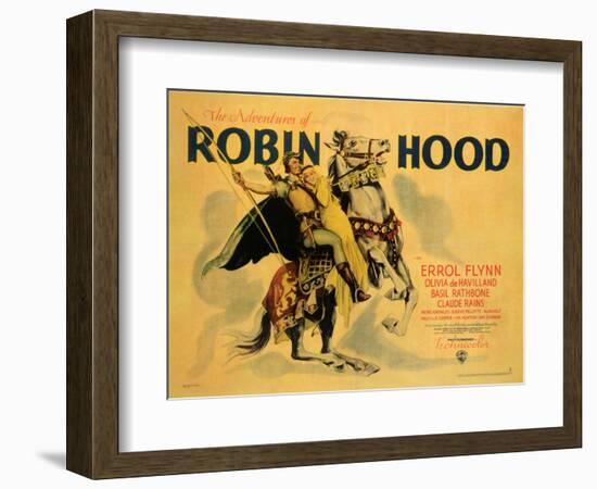 The Adventures of Robin Hood, 1938-null-Framed Art Print