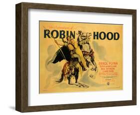 The Adventures of Robin Hood, 1938-null-Framed Art Print