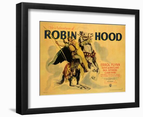 The Adventures of Robin Hood, 1938-null-Framed Art Print