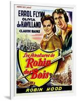 The Adventures of Robin Hood, Belgian Movie Poster, 1938-null-Framed Art Print