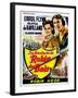 The Adventures of Robin Hood, Belgian Movie Poster, 1938-null-Framed Art Print