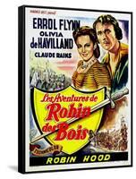 The Adventures of Robin Hood, Belgian Movie Poster, 1938-null-Framed Stretched Canvas