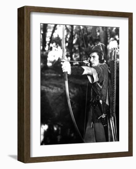 The Adventures of Robin Hood, Errol Flynn, 1938-null-Framed Photo