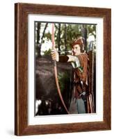 THE ADVENTURES OF ROBIN HOOD, Errol Flynn, 1938-null-Framed Photo