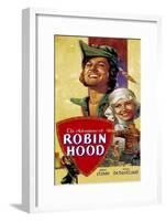 The Adventures of Robin Hood, Errol Flynn, Olivia De Havilland, 1938-null-Framed Art Print