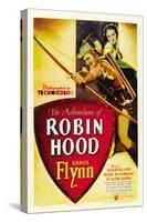 The Adventures of Robin Hood, Errol Flynn, Olivia De Havilland, 1938-null-Stretched Canvas