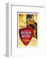 The Adventures of Robin Hood, Errol Flynn, Olivia De Havilland, 1938-null-Framed Photo