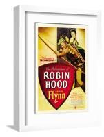 The Adventures of Robin Hood, Errol Flynn, Olivia De Havilland, 1938-null-Framed Photo