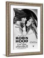 The Adventures of Robin Hood, from Left, Errol Flynn, Olivia De Havilland, 1938-null-Framed Art Print