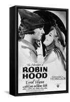 The Adventures of Robin Hood, from Left, Errol Flynn, Olivia De Havilland, 1938-null-Framed Stretched Canvas