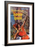 The Adventures of Robin Hood, German Movie Poster, 1938-null-Framed Art Print