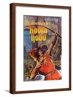 The Adventures of Robin Hood, German Movie Poster, 1938-null-Framed Art Print