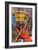 The Adventures of Robin Hood, German Movie Poster, 1938-null-Framed Art Print