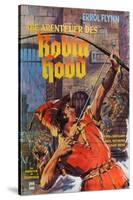 The Adventures of Robin Hood, German Movie Poster, 1938-null-Stretched Canvas