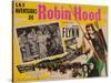 The Adventures of Robin Hood, Mexican Movie Poster, 1938-null-Stretched Canvas