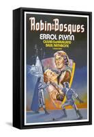 The Adventures of Robin Hood, Spanish Movie Poster, 1938-null-Framed Stretched Canvas