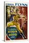The Adventures of Robin Hood, UK Movie Poster, 1938-null-Stretched Canvas