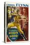 The Adventures of Robin Hood, UK Movie Poster, 1938-null-Stretched Canvas