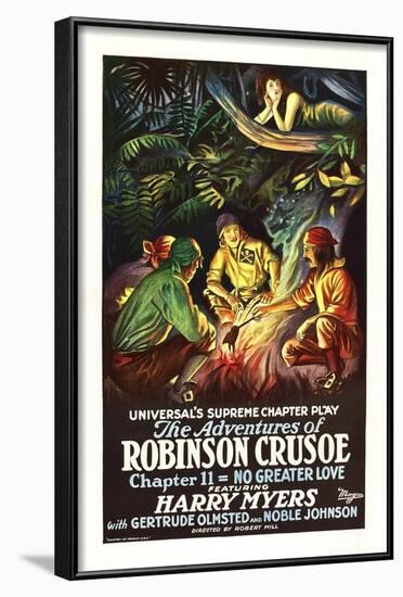 The Adventures of Robinson Crusoe-null-Framed Art Print