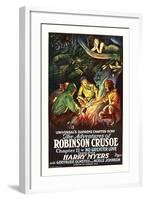 The Adventures of Robinson Crusoe-null-Framed Art Print