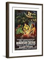 The Adventures of Robinson Crusoe-null-Framed Art Print