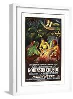 The Adventures of Robinson Crusoe-null-Framed Art Print