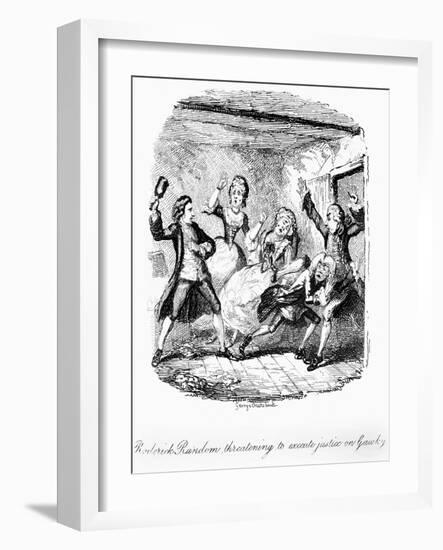 'The Adventures of Roderick Random-George Cruikshank-Framed Giclee Print