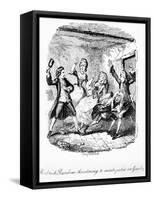 'The Adventures of Roderick Random-George Cruikshank-Framed Stretched Canvas