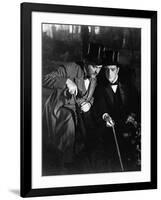 THE ADVENTURES OF SHERLOCK HOLMES, 1939 directed by ALFRED WERKER Nigel Bruce and Basil Rathbone (b-null-Framed Photo